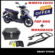 (WMOTO ES125) GIVI Monorack+Top Box BKP 30L/EMS 35L/GS 36L/SOYO 45L Kotak Motorcycle Accessories