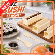 10-Piece DIY Sushi Maker Kit 8 Shapes Sushi Mold Set Rice Roll Gimbap Onigiri Maker Easy Home Sushi 