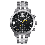 Tissot PRC 200 Quartz ทิสโซต์ พีอาร์ซี 200 โครโนกราฟ ควอตซ์ สีดำ เงิน T0554171105700 นาฬิกาผู้ชาย