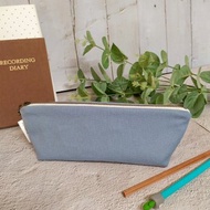 日常系列筆袋/鉛筆盒/限量手工包/煙灰藍款
