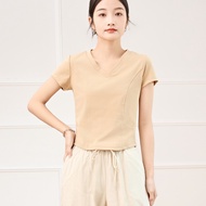 Eyouth 13107 Women’s V-Neck T-Shirt - Soft, Comfortable, and Stylish Top