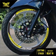 Rim stickers, rim stickers, honda rim cutting stickers BEAT fi Ring 14 esp delux 10