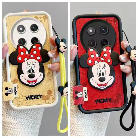 Mickey Minne Cases 3d Cartoon Hand Strap Phone Case For Honor X9c 5G Honor MAGIC 7 LITE 5G Honor 60 