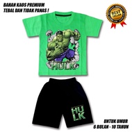 HITAM Hulk Boys Suits Black Pants PREMIUM Material/Boys Suits Ages 0-10 Years/HULK Kids Clothes/Boys Suits