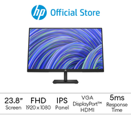 HP V24i G5 FHD Monitor - 23.8 - FHD 1920 x 1080 - Flat IPS - 5ms GtG - On-screen controls - 3 years warranty