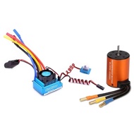 1Set 120A Brushless Motor ESC Remote Control Transmitter Receiver Metal Steering Gear Arm for Wltoys