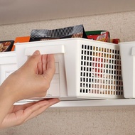 日本inomata 日製層架櫥櫃分類用收納籃(寬型)-3入