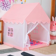 Playhouse Tent with Window Star Light String Foldable Detachable Kids Play Tent Breathable Princess Castle Tent Large SHOPTKC7150