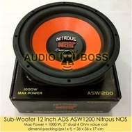 SPEAKER SUBWOOFER 12 INCH ADS ASW1200 NITROUS NOS 12INCH ADS NITROUS