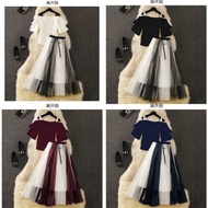 Set 2in1 Nara PM STELAN SABRINA SET ROK TUTU SABRINA Stelan santai