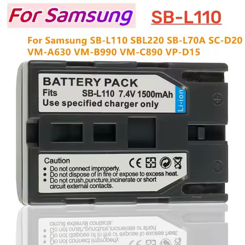 SB-L110 1500mAh battery for Samsung SC-D590 SC D180 D93 D73 D27 D31 D20 VP-D907i VP D590i D303i D323