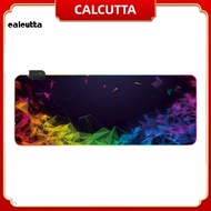 [calcutta] Multicolor LED Mouse Mat for Home RGB Gaming Mouse Pad Plug Play