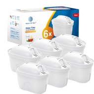 MINGTU ไส้กรองสำหรับ Brita Maxtra 2ชิ้น/6ชิ้นไส้กรองน้ำมะนาวคลอรีนเจือปนกาต้มน้ำให้บริสุทธิ์เปิดใช้ง