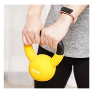 BERWYN Dumbbell Neoprene Kettlebell 4kg Round Dumbbell - Yellow