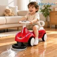 SHANHAI Kids Ride on Car, with Sweeping Anti-Rollover Ride on Car, Toddler Peanut Shaped with Storag