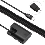 Andoer Type-C DR-E6 Dummy Battery DC Coupler 20W PD Adapter  Replacement for Canon EOS 60D 70D 80D 5