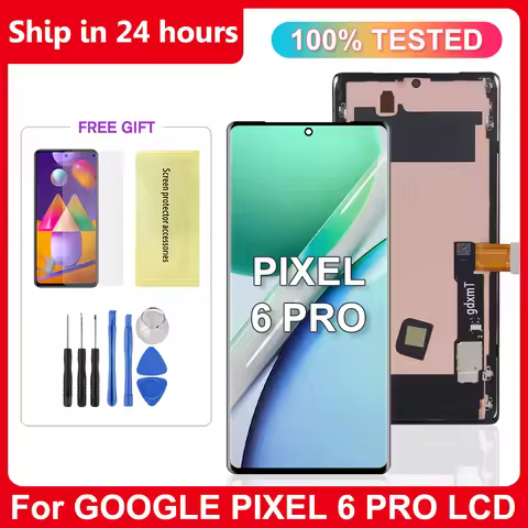 AMOLED For Google Pixel 6 Pro Lcd with Frame Display Panel Digital Touch Screent for Google Pixel 6 