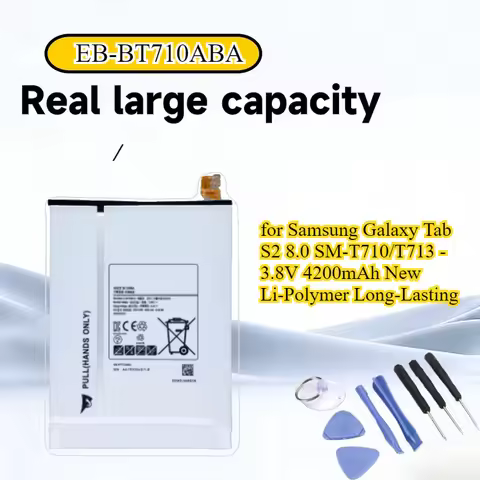 High Capacity EB-BT710ABA Battery for Samsung Galaxy Tab S2 8.0 SM-T710/T713 - 3.8V 4200mAh New Li-P