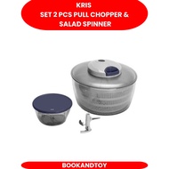 Kris Set of 2 Pull Chopper & Salad Spinner