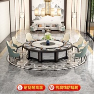 BW88/ Yuding Hong（YUDINGHONG） Hotel Dining Table Large round Table Electric Dining Table Restaurant round Table Marble L