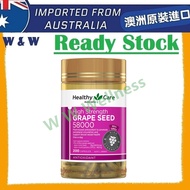 [AUS Import EXP 07/2028] Healthy Care Grape Seed 58000mg Antioxidang Skin Health ( 200 Capsules ) ( 