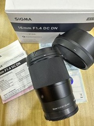 99% Sigma 16mm f1.4 DC DN for sony E mount