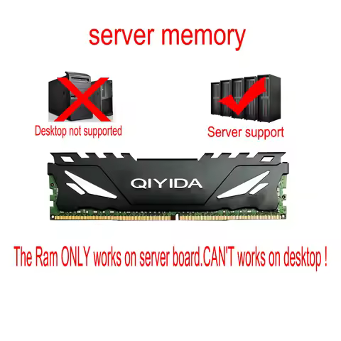 Qiyida DDR4 Ram 16GB 2Rx4 PC4-2133P MHz ECC REG Server Memory RAM