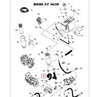 BOBCAT S630 SKID STEER LOADER #18 OIL HOSE