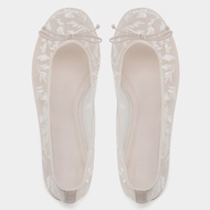 Embroidered Mesh Ballet Flats