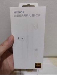 Honor 榮耀 有線耳機 白色 usb-c版 type c earphone 華為