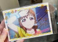 [包平郵][lovelive sunshine]高海千歌 chika金字相卡 +貼紙 SET