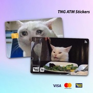 MEME CAT TNG - TOUCH N GO STICKER CARD / ATM CARD STICKER COVER, TNG CARD, ATM CARD
