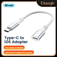 Elough 60W USB C To Lightning Adapter Fast Charging Data Connector cable Type c to ios Lightning Male to Type C Female For iPhone
