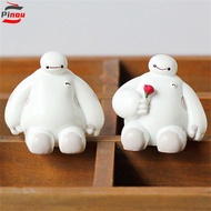 PINOU Baymax Robot Figure, Big White Model Toy Big Hero Doll, Birthday Gift Desktop Resin Cartoon Ba