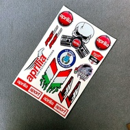 Sticker Set Reflective Sticker For Aprilia Racing RSV RS Tuono SR50 Motorcycle Sticker Set Fairing Helmet Sticker