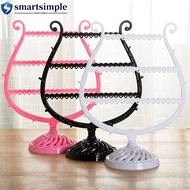 SS Creative Wine Cup Shape Ear Studs Earrings Bracelet Storage Shelf Jewelry Display Holder Stand