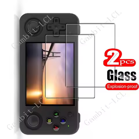 2PCS FOR RG35XX H 3.5Inch Player Games Tempered Glass Protective ON ANBERNIC RG35XXH 9H HD Screen Pr