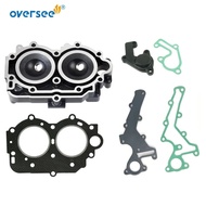 6B4-11111-00-1S Cylinder Head Set for Yamaha 15HP 9.9HP 15D Outboard Engine Boat Motor Parts Gasket 