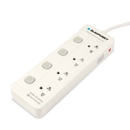 BLAUPUNKT German Standard Power Strip Separate Switch 4 Switches 4 Sockets 3 Meters Model BP-SP344 S