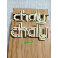 Honda Charlie Logo chaly cf50 cf70 White Gold