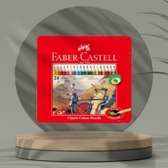 Faber-Castell 油性色鉛筆24色/鐵盒(原廠正貨)