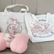 Mocorie - Toujouri Coquette Ribbon Totebag Coquette Ribbon Totebag Zipper Ribbon Bow Totebag Mini Co