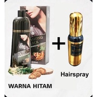 Terbaru Original Shampoo Sin Hair Black + Spray Serum Hair Anti Uban
