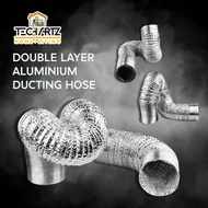DOUBLE LAYER ALUMINIUM DUCTING HOSE (4" X 3M / 4" X 4M / 4" X 10M / 6" X 3M / 6" X 4M / 6" X 10M / 8