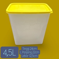 4 Liter Jar 4kg 4.5L Square Jar/ Plastic Cookie Jar 4 Liter Sealware/