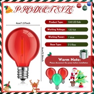 LEIFIDE 25 Pcs G40 Light Bulbs G40 LED Replacement Light Bulb 1W G40 Globe Bulb Plastic Bulb E12 Bas