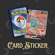 [Pokemon TCG Card Sticker - MACHAMP] TnG Sticker / Access Card Sticker / Card Sticker