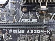 二手 華碩 ASUS  PRIME A320M-K 主機板+ A6-9500 CPU -保固1個月(9成新/附檔板)