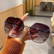 New Rimless Cut-Edge Sunnies, Fashion Gradient Shades, Modern Minimalist Style Unisex Sunglasses