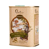 Olea Essence: Garlic Flavored  Extra Virgin Olive Oil VIRGIN OLIVE OIL 400ml (Can). Product of lsrael